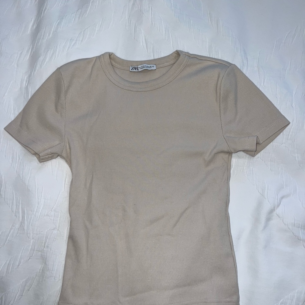 Beige long top